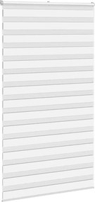 vidaXL Ζέβρα τυφλή Λευκό Πλάτος υφάσματος 120,9 εκ. Πολυεστέρας