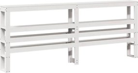 vidaXL Σκελετός Κρεβ. Χωρίς Στρώμα Λευκό 180x200 εκ Μασίφ Πεύκο