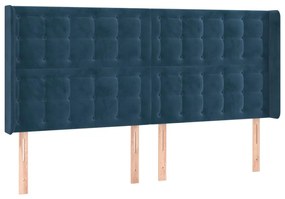 ΚΡΕΒΑΤΙ BOXSPRING ΜΕ ΣΤΡΩΜΑ &amp; LED ΣΚ. ΜΠΛΕ 180X200ΕΚ. ΒΕΛΟΥΔΙΝΟ 3139821