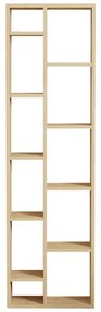 Βιβλιοθήκη Minicu pakoworld σε oak απόχρωση 44,4x19,6x150εκ (1 τεμάχια)