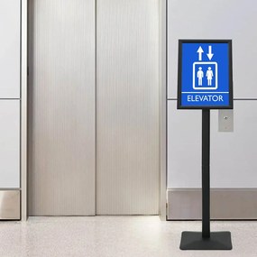 vidaXL Πόδι αφίσας Ασημί a3 Σιδηρούν χυτοσίδηρο