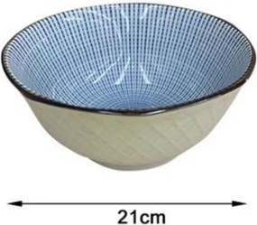 Μπολ Φαγητού Κεραμικό 21cm SDS-3903