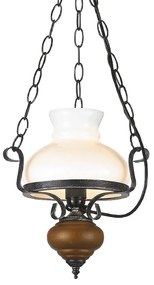 Φωτιστικό Οροφής Elegant DLA0411 White Metal, Glass