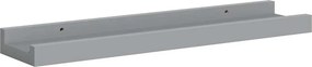 vidaXL Ράφια για Κορνίζες 2 τεμ. Γκρι 40 x 9 x 3 εκ. από MDF