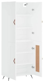 vidaXL Ντουλάπι Λευκό 69,5x34x180 εκ. από Επεξεργασμένο Ξύλο