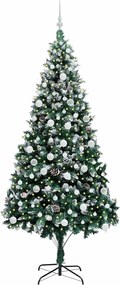 vidaXL Τεχνητό Χριστουγεννιάτικο Δέντρο με 300 LED Πράσινο 210 cm