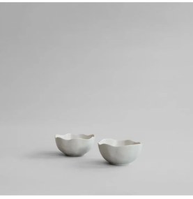 Μπολ Σερβιρίσματος Native Medio Set of Two Κεραμικό Άσπρο Birch H 7,5 cm x W 16,5 cm x L17 cm 101 COPENHAGEN