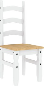 vidaXL Σετ Τραπεζαρίας 3 Τεμαχίων Panama από Μασίφ Ξύλο Πεύκου Λευκό