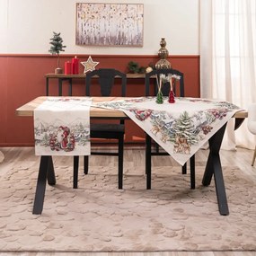 Χριστουγεννιάτικο σετ Καρέ και Τραβέρσα Emden της Teoran Διάσταση: Καρέ & Τραβέρσα Emden (Σετ 2τεμ.) - 100x100cm & 40x100cm