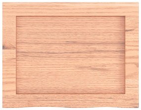 vidaXL Ράφι Τοίχου Ανοιχτό Καφέ 40x30x(2-4)εκ. Επεξ. Μασίφ Ξύλο Δρυός