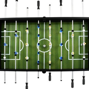 Ποδοσφαιράκι Επιτραπέζιο Μαύρο 140x74,5x87,5 εκ. 60κ. Ατσάλι - Μαύρο
