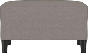 vidaXL Υποπόδιο Taupe 70 x 55 x 41 εκ. Υφασμάτινο