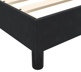 Κρεβάτι Boxspring με Στρώμα Μαύρο 80x220 εκ. Βελούδινο 3316523