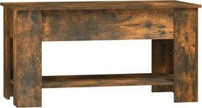 vidaXL Τραπεζάκι Σαλονιού Καπνιστή Δρυς 101x49x52 εκ. Επεξεργ. Ξύλο
