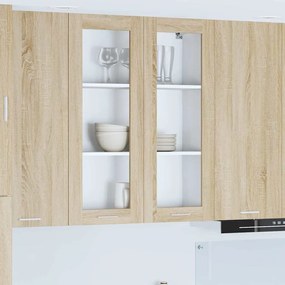 Κρεμαστό ντουλάπι με αποθήκευση Δρύς Sonoma 80 x 31 x 100 εκ.