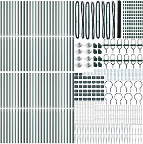 vidaXL Στύλος Περιφράξεων Πράσινο 100 x 1,6 μ (36 χλστ πλέγμα)