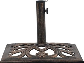 vidaXL Βάση Ομπρέλας Μπρονζέ 12 κ. 49 εκ. από Χυτοσίδηρο