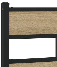 vidaXL Κεφαλάρι Sonoma Δρυς 90 εκ. Σιδερένιο/Επεξεργασμένο Ξύλο