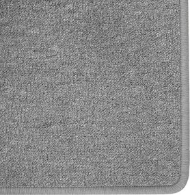 vidaXL Δερμάτινο Χαλί Ανοιχτό γκρι 100 x 150 cm 100% Πολυπροπυλένιο