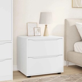 vidaXL Ντουλάπι αποθήκευσης 60 x 48 x 57 εκ Επεξεργασμένο Ξύλο Λευκό