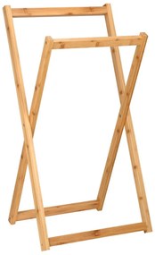 Κρεμάστρα Πετσετών Επιδαπέδια 2 Θέσεων Bamboo Essentials 02-27513 44,5x40x82cm Natural Estia Bamboo