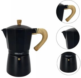Καφετιέρα Kubinska Kinghoff KH 1887, 9 μπολ, 450 ml, Αλουμίνιο, Επαγωγή, Μαύρο.