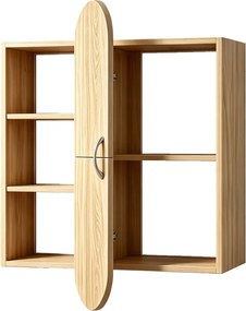 Ραφιέρα τοίχου Jonna pakoworld sonoma MDF 60x10x80εκ
