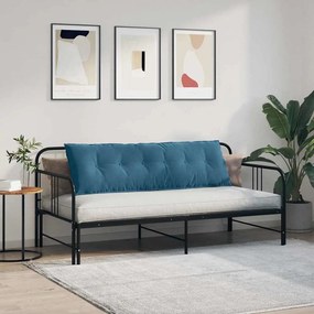 vidaXL Μαξιλάρι Πλάτης Μπλε 160 x 50 cm Υφασμάτινο Κορντουρά