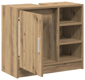 vidaXL Ντουλάπι νιπτήρα Artisan Oak 63x29x55 cm Επεξεργασμένο ξύλο