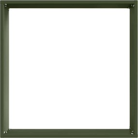 vidaXL Περίγραμμα γκαζόν 40 x 40 x 13 cm Ατσάλι Λαδί