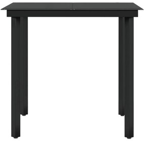 vidaXL Σετ Τραπεζαρίας Κήπου 5 Τεμαχίων Καφέ με Μαξιλάρια