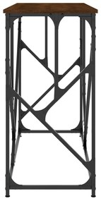 vidaXL Τραπέζι Κονσόλα Καφέ Δρυς 100x40x80 εκ. Επεξεργασμένο Ξύλο