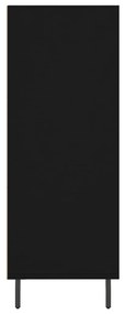 vidaXL Ραφιέρα Μαύρη 69,5x32,5x90 εκ. από Επεξεργασμένο Ξύλο