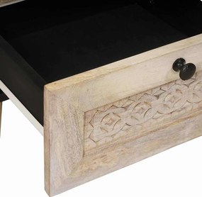 vidaXL Κομοδίνο Λευκό 40 x 33 x 46 εκ. Επεξεργασμένο Ξύλο