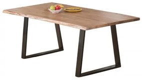 LIZARD τραπέζι Μεταλ.Μαύρο/Ξύλο Ακακία Φυσικό 160x90x75cm ΕΑ7097