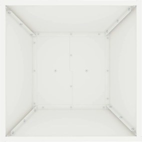 vidaXL Γλάστρα Πυλώνας Λευκό 40 x 40 x 100 cm