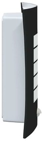 vidaXL Εξωτερικά Φωτιστικά Τοίχου 2 pcs Μαύρο 23.5 x 10.5 x 26 εκ