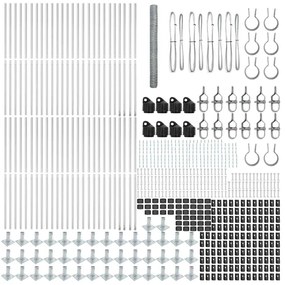 vidaXL Στύλος Περιφράξεων Ασημί 100 x 1,4 μ (50 mm πλέγμα) Ατσάλι