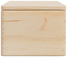 vidaXL Ξύλινο κουτί με καπάκι 40x30x23 cm από μασίφ ξύλο πεύκο