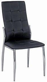 Καρέκλα Erina-Μαύρο  (4 τεμάχια)
