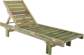 LUGANO Ξαπλώστρα Εμποτισμού Pine, Απόχρωση Φυσικό   1τμχ