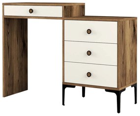 Τουαλέτα Lizbon 845HCT2305 124x40x84,7cm Walnut-Cream
