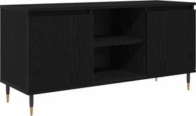 vidaXL Ντουλάπι TV 104 x 35 x 50 εκ. Μαύρη Οξυά Επεξεργασμένο Ξύλο