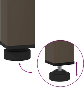 vidaXL Τραπεζάκι σαλονιού Φυσικό και Καφέ 98 x 100,5 x 45 cm