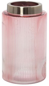 Βάζο Alexandra House Living Ροζ Κρυστάλλινο