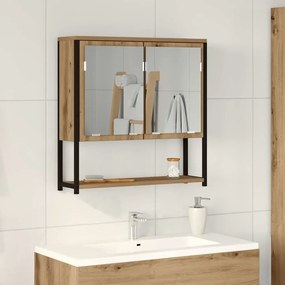 Ντουλάπα Καθρέφτη με ράφι Επιτοίχιο Artisan Oak 60 x 16 x 60 εκ