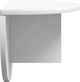 vidaXL Ράφι Τοίχου Επιτοίχιο Λευκό 48 x 24 x 24 εκ Επεξεργασμένο ξύλο