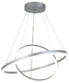 Κρεμαστό Φωτιστικό Οροφής LED 58W IP20 3CCT Inlight-6095-Β-Silver-Ασημί 6095-Β-Silver