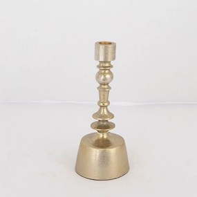 Κηροπήγιο Μεταλλικό 752-24072 5x05x20cm Gold Estheti Home Metal