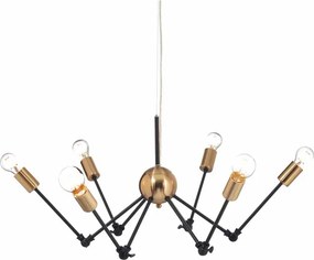Φωτιστικό Οροφής Πολύφωτο Aca Chagall OD680306BB Black Matt
